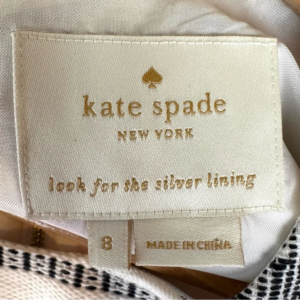 Kate Spade Flights of Fancy Ribbon Jacquard Stripe Dress Office Party